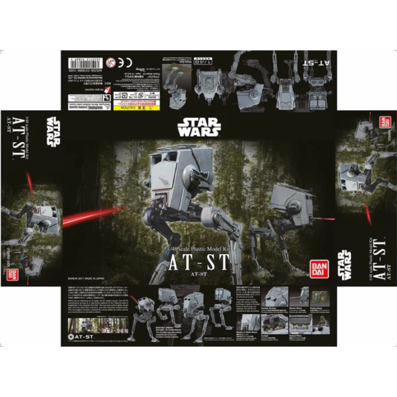 MAQUETA STAR WARS Bandai AT-ST escala 1:48