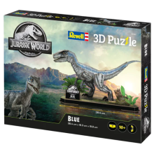 MAQUETA JURASSIC WORLD Velociraptor Blue