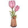 MAQUETA FLORES Tulipan Rosa