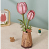 MAQUETA FLORES Tulipan Rosa