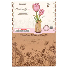 MAQUETA FLORES Tulipan Rosa