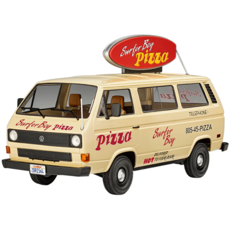 MAQUETA STRANGER THINGS Surfer Boy VW T3 Bus (Pintura/Pegamento)
