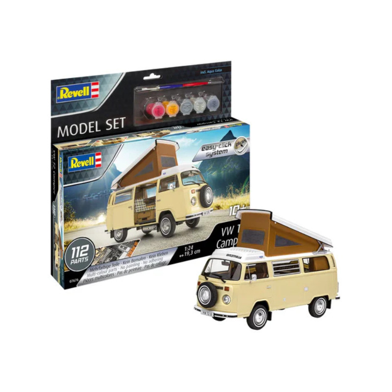 MAQUETA FURGONETA VW T2 CAMPER Escala 1:24