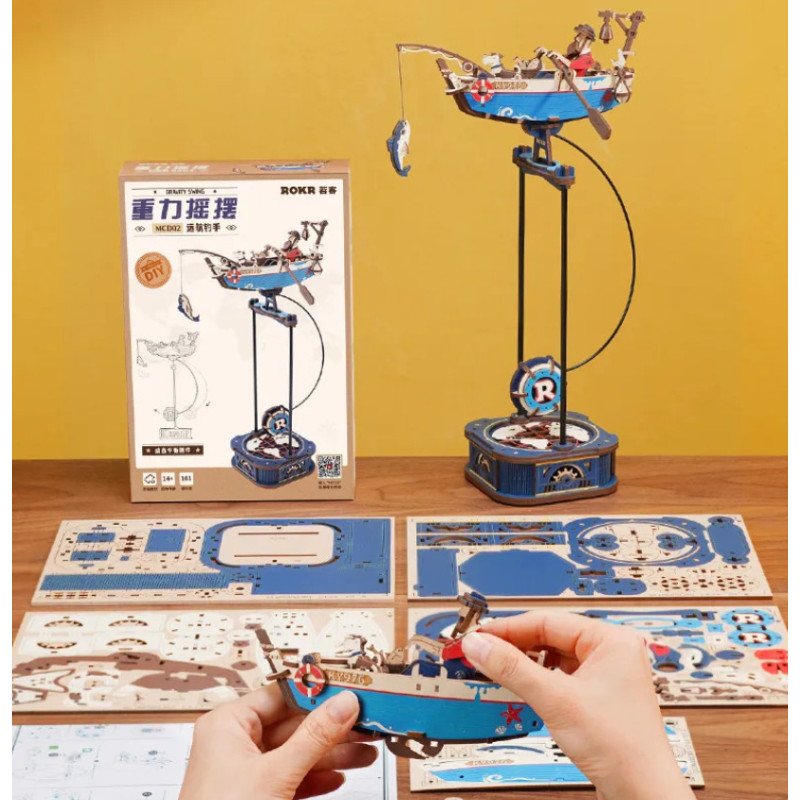 MAQUETA / PENDULO PESCADOR OCÉANO