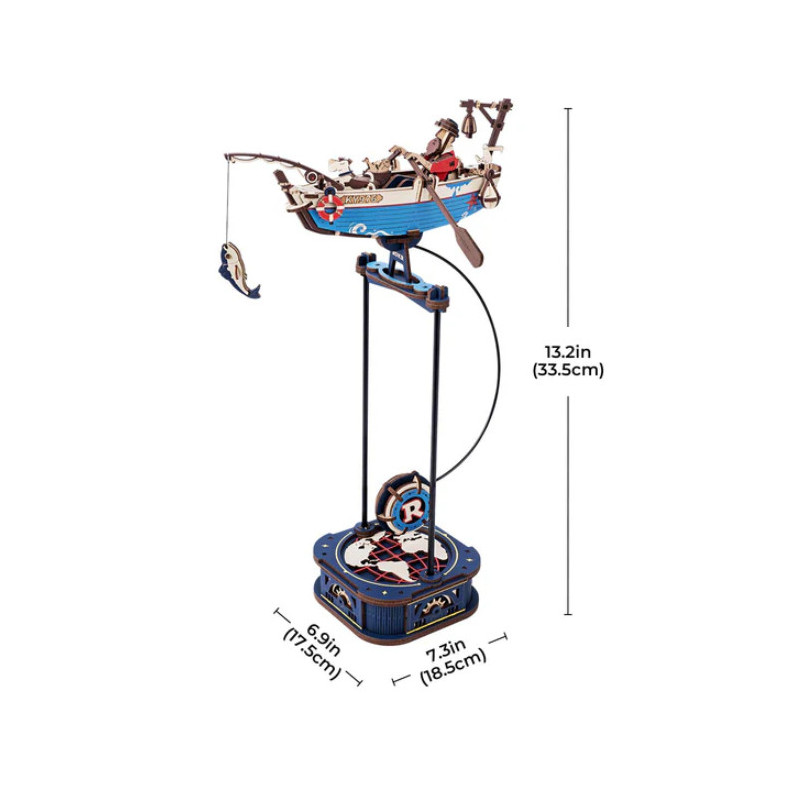 MAQUETA / PENDULO PESCADOR OCÉANO