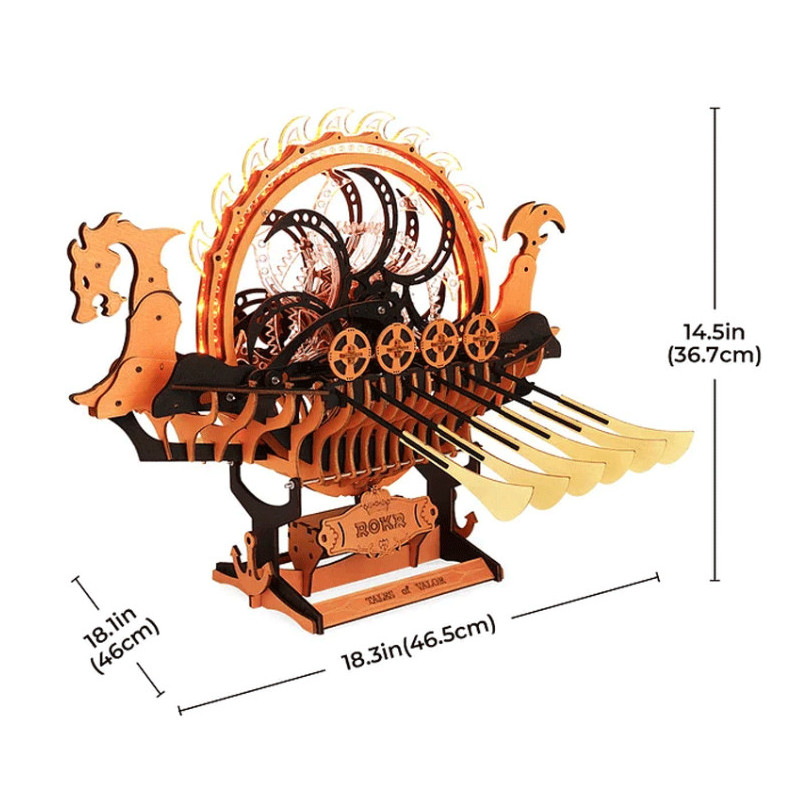 MAQUETA BARCO VIKINGO DRAGON