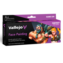 Vallejo Set 8 Game Air Face Painting by Giraldez 18 ml