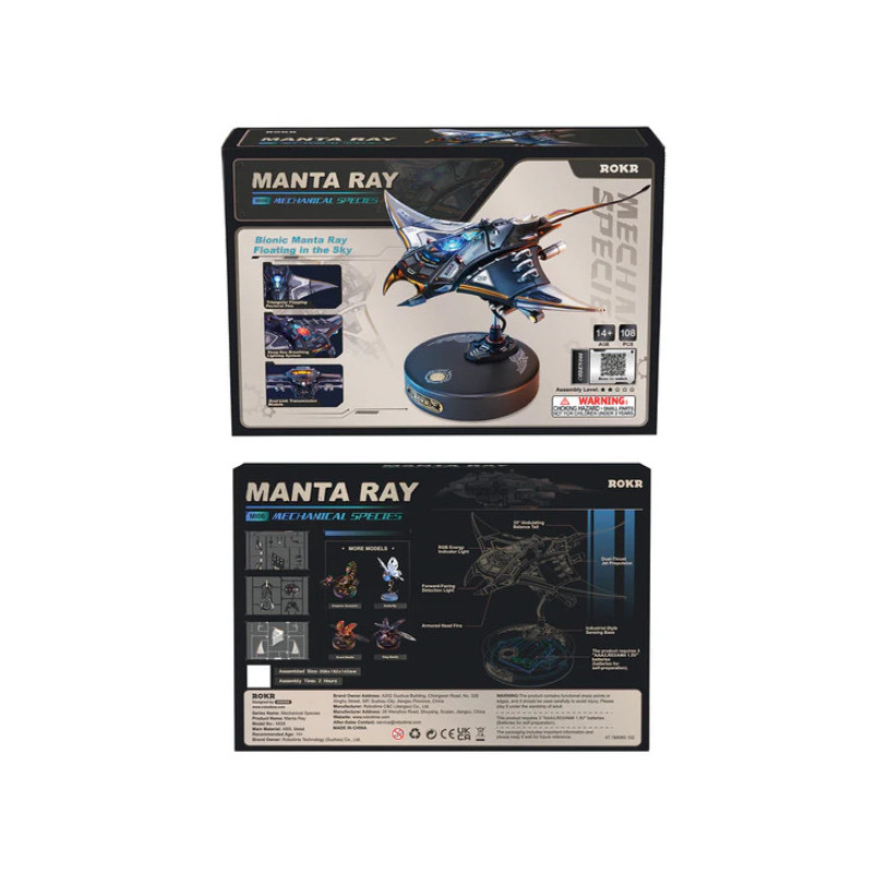 MAQUETA MANTA RAYA CON MOVIMIENTOS