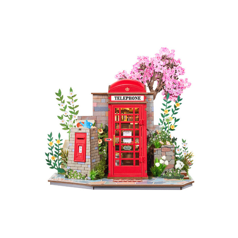 MAQUETA CABINA INGLESA FLORES