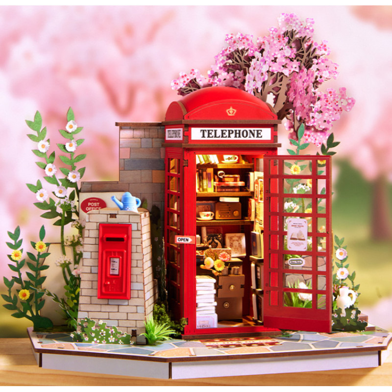 MAQUETA CABINA INGLESA FLORES