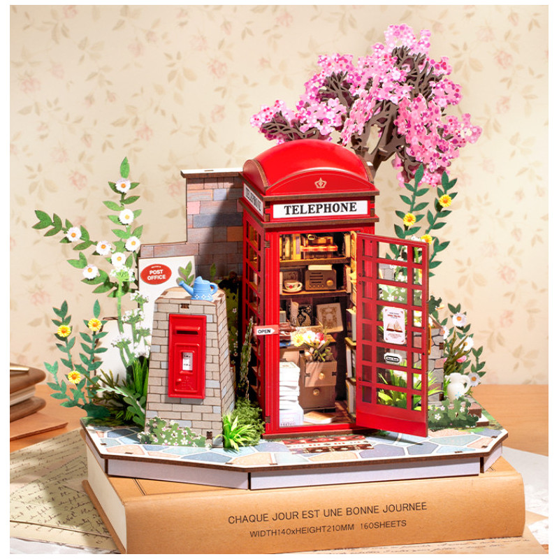 MAQUETA CABINA INGLESA FLORES