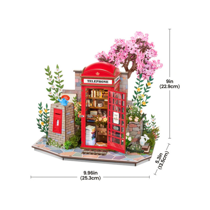 MAQUETA CABINA INGLESA FLORES