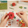 MAQUETA CAJA MADERA CON FLORES