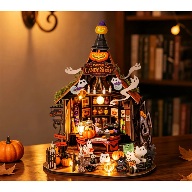 MAQUETA HALLOWEEN CASA DULCES EMBRUJADA