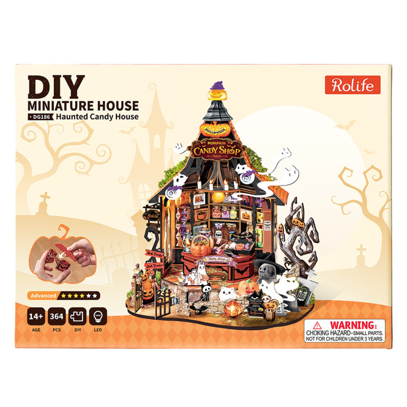 MAQUETA HALLOWEEN CASA DULCES EMBRUJADA