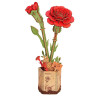 MAQUETA FLORES Clavel Rojo
