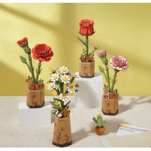 MAQUETA FLORES Clavel Rojo