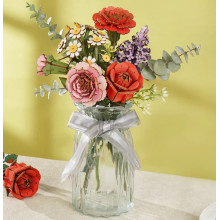 MAQUETA FLORES Clavel Rojo