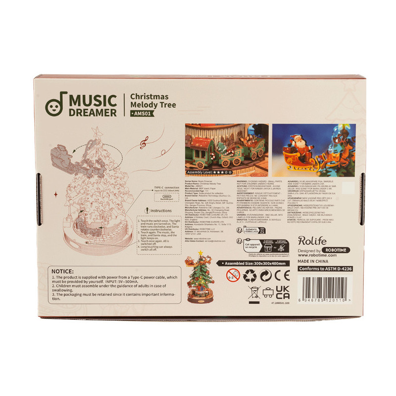 MAQUETA ARBOL DE NAVIDAD CON MELODÍA