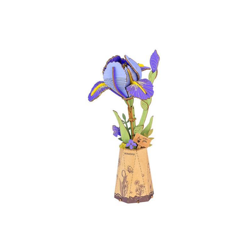 MAQUETA FLORES Iris Púrpura