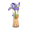 MAQUETA FLORES Iris Púrpura